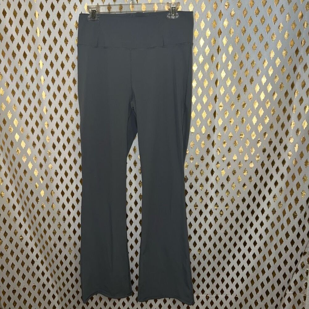 Flared yoga pants flared leggings athletic GREY size L